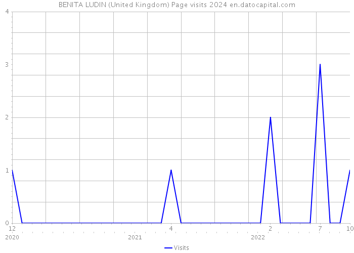 BENITA LUDIN (United Kingdom) Page visits 2024 