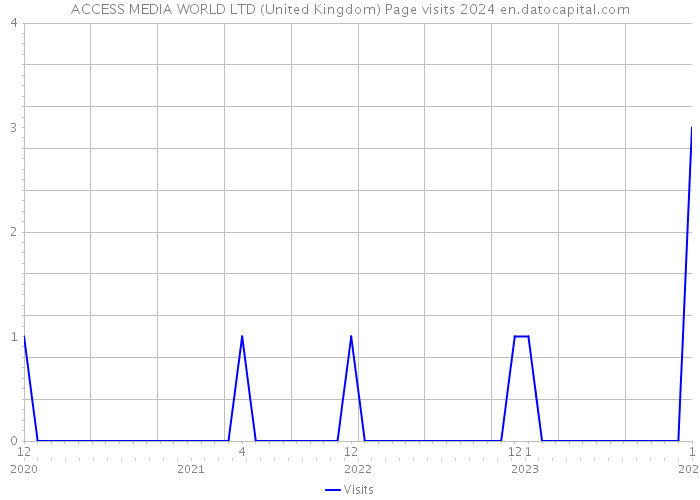 ACCESS MEDIA WORLD LTD (United Kingdom) Page visits 2024 