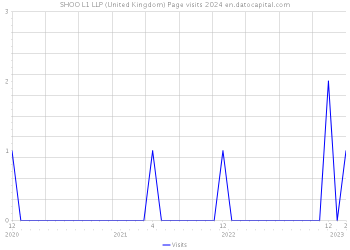 SHOO L1 LLP (United Kingdom) Page visits 2024 