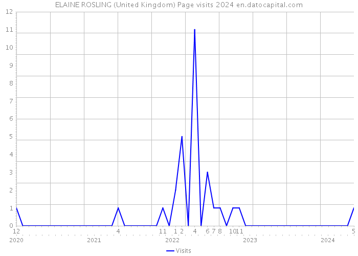 ELAINE ROSLING (United Kingdom) Page visits 2024 
