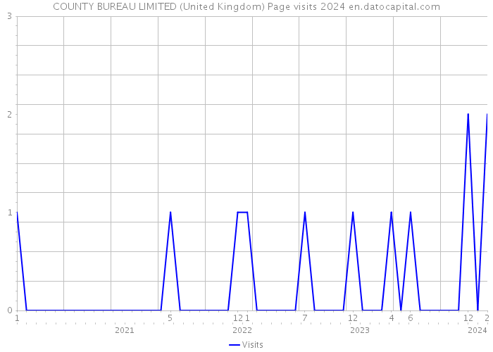 COUNTY BUREAU LIMITED (United Kingdom) Page visits 2024 