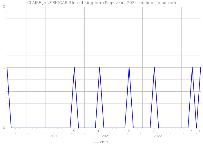 CLAIRE JANE BIGGAR (United Kingdom) Page visits 2024 