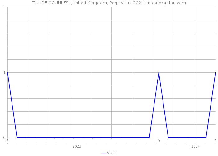 TUNDE OGUNLESI (United Kingdom) Page visits 2024 