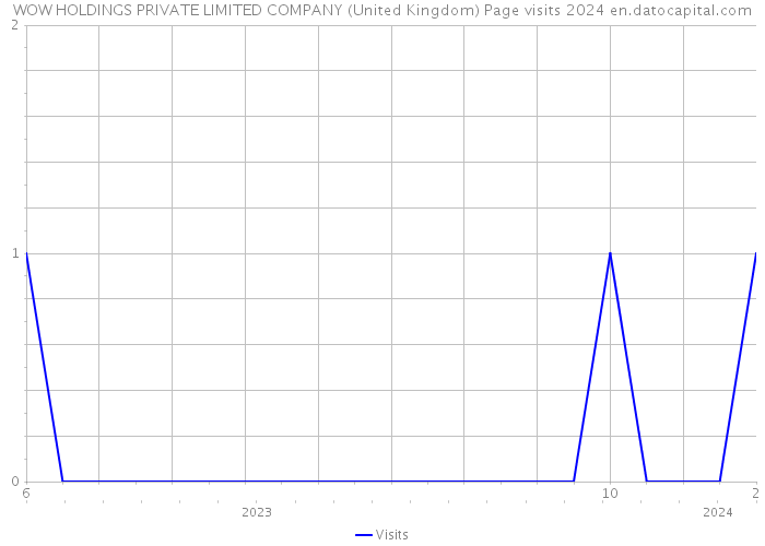 WOW HOLDINGS PRIVATE LIMITED COMPANY (United Kingdom) Page visits 2024 