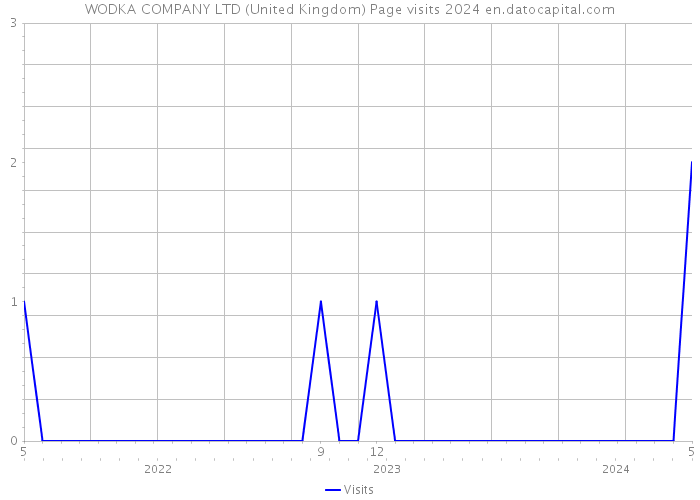 WODKA COMPANY LTD (United Kingdom) Page visits 2024 