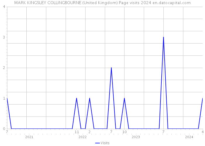 MARK KINGSLEY COLLINGBOURNE (United Kingdom) Page visits 2024 