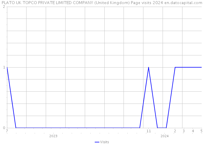 PLATO UK TOPCO PRIVATE LIMITED COMPANY (United Kingdom) Page visits 2024 