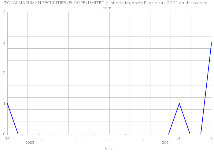 TOKAI MARUMAN SECURITIES (EUROPE) LIMITED (United Kingdom) Page visits 2024 