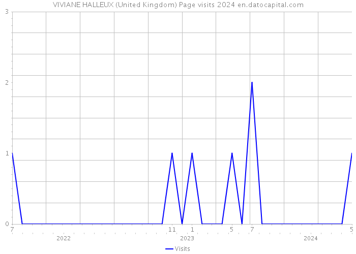 VIVIANE HALLEUX (United Kingdom) Page visits 2024 