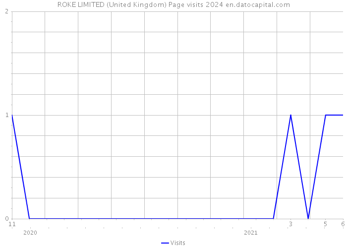 ROKE LIMITED (United Kingdom) Page visits 2024 