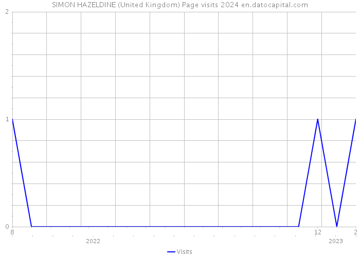 SIMON HAZELDINE (United Kingdom) Page visits 2024 