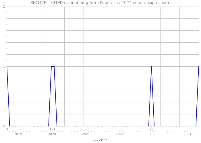 BIG LIVE LIMITED (United Kingdom) Page visits 2024 