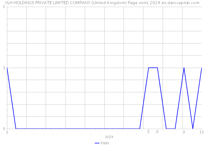 VLH HOLDINGS PRIVATE LIMITED COMPANY (United Kingdom) Page visits 2024 