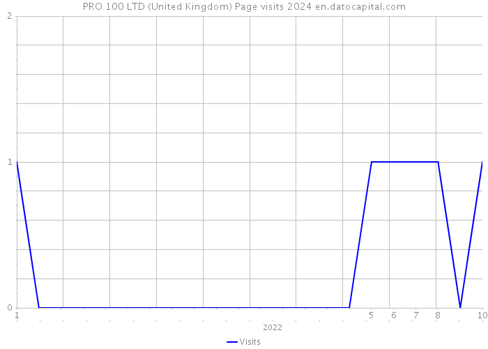 PRO 100 LTD (United Kingdom) Page visits 2024 