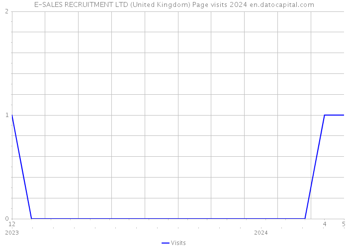 E-SALES RECRUITMENT LTD (United Kingdom) Page visits 2024 