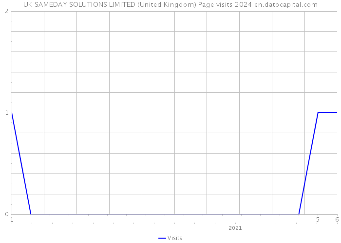 UK SAMEDAY SOLUTIONS LIMITED (United Kingdom) Page visits 2024 