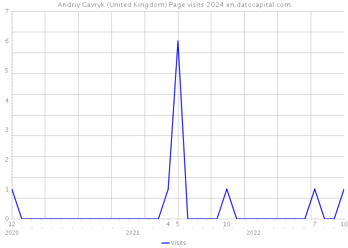 Andriy Gavryk (United Kingdom) Page visits 2024 