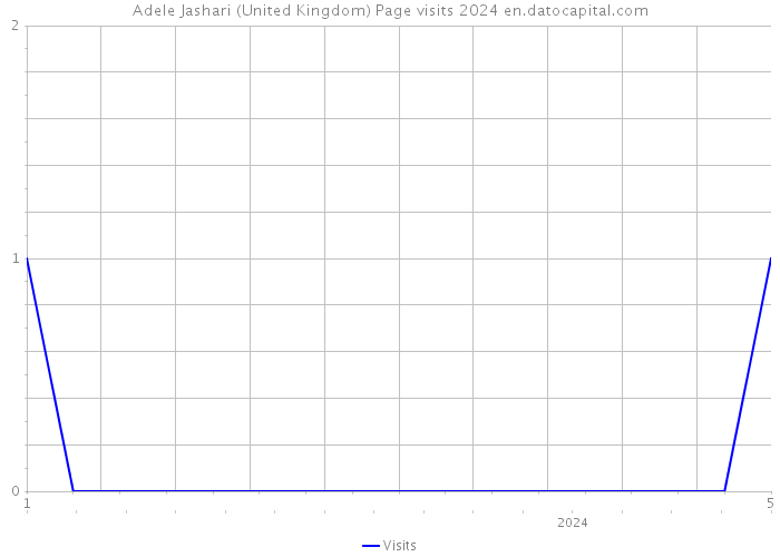 Adele Jashari (United Kingdom) Page visits 2024 