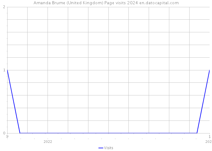 Amanda Brume (United Kingdom) Page visits 2024 