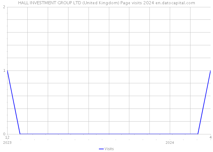 HALL INVESTMENT GROUP LTD (United Kingdom) Page visits 2024 