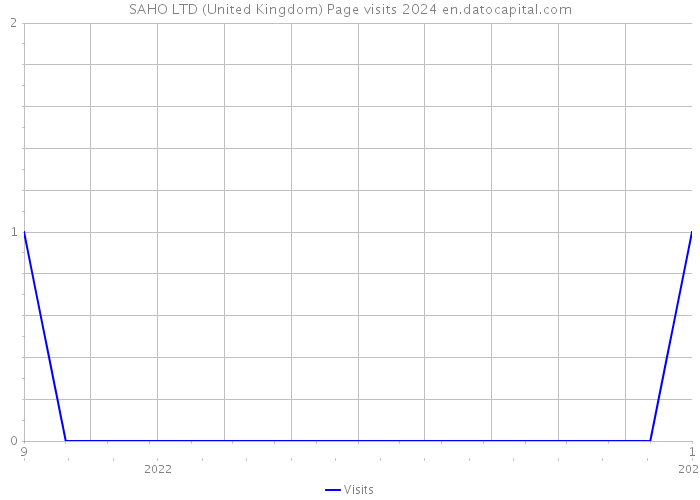SAHO LTD (United Kingdom) Page visits 2024 