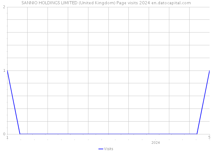 SANNIO HOLDINGS LIMITED (United Kingdom) Page visits 2024 