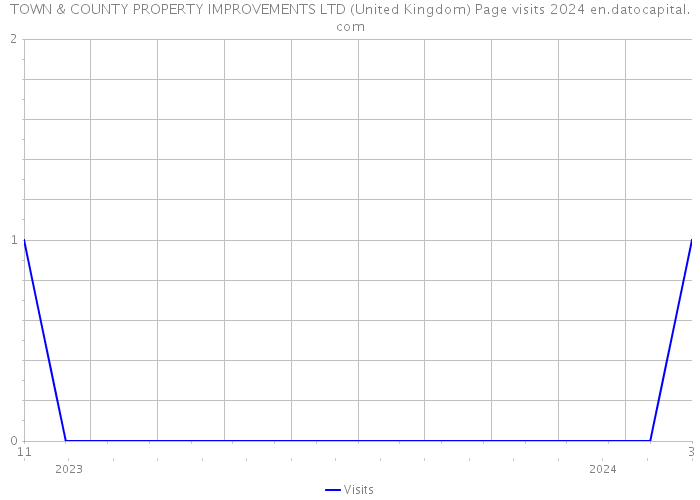 TOWN & COUNTY PROPERTY IMPROVEMENTS LTD (United Kingdom) Page visits 2024 