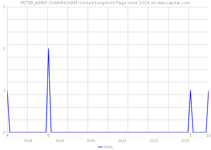 PETER JAMES CUNNINGHAM (United Kingdom) Page visits 2024 