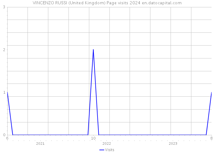 VINCENZO RUSSI (United Kingdom) Page visits 2024 