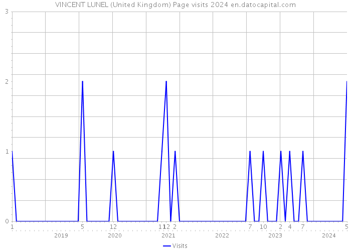 VINCENT LUNEL (United Kingdom) Page visits 2024 