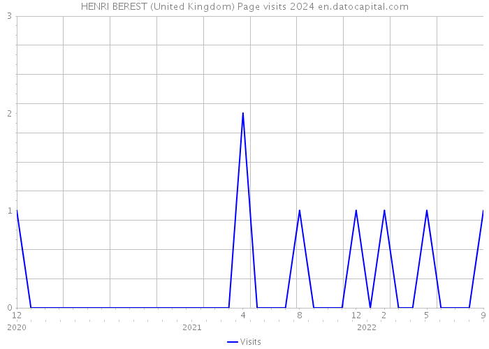 HENRI BEREST (United Kingdom) Page visits 2024 