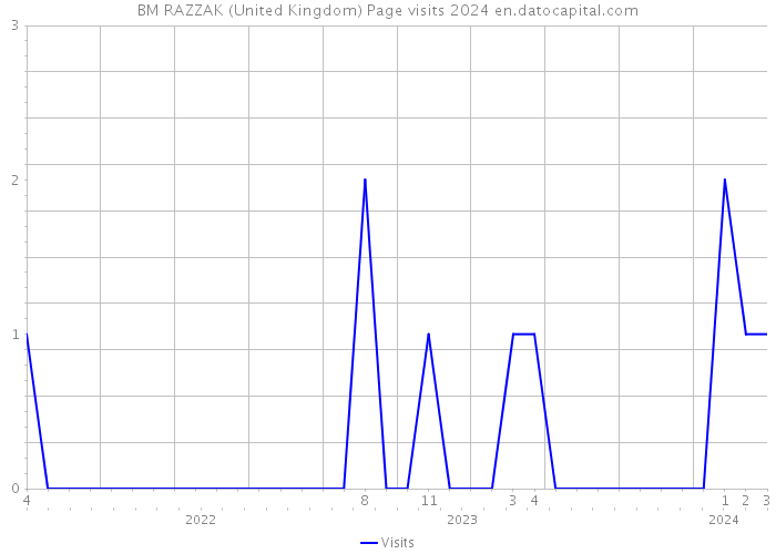 BM RAZZAK (United Kingdom) Page visits 2024 