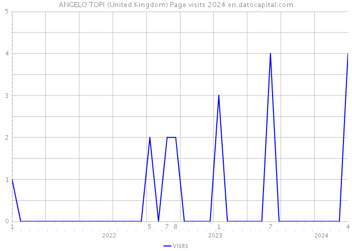 ANGELO TOPI (United Kingdom) Page visits 2024 