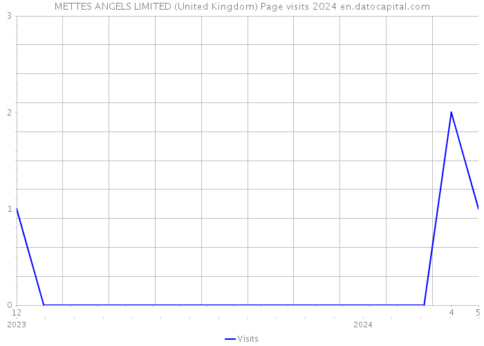 METTES ANGELS LIMITED (United Kingdom) Page visits 2024 