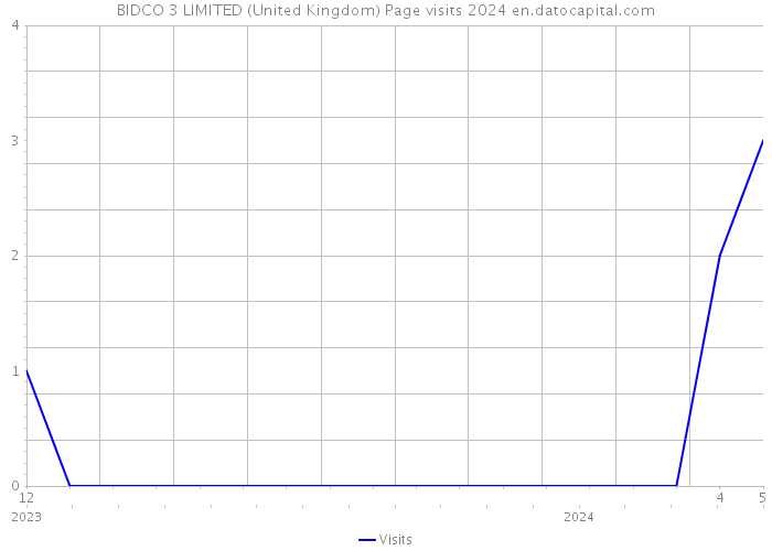 BIDCO 3 LIMITED (United Kingdom) Page visits 2024 