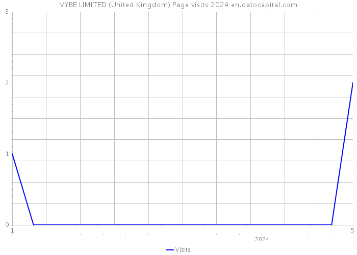VYBE LIMITED (United Kingdom) Page visits 2024 