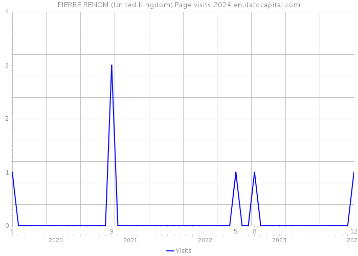 PIERRE RENOM (United Kingdom) Page visits 2024 