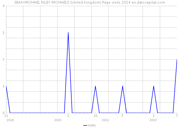 SEAN MICHAEL RILEY MICHAELS (United Kingdom) Page visits 2024 