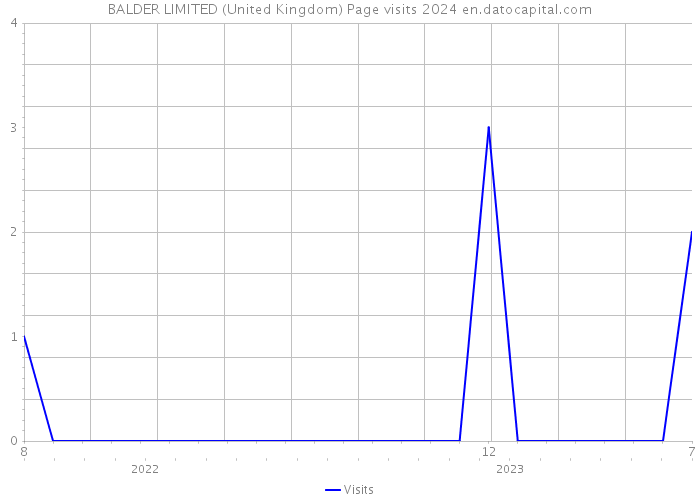 BALDER LIMITED (United Kingdom) Page visits 2024 
