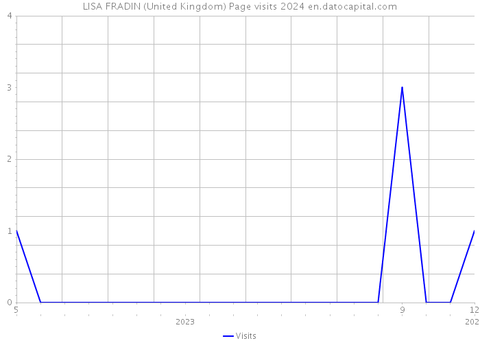 LISA FRADIN (United Kingdom) Page visits 2024 