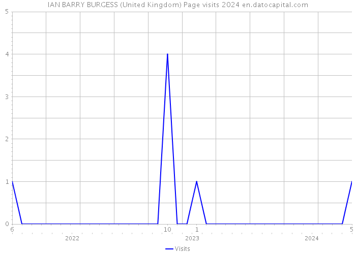 IAN BARRY BURGESS (United Kingdom) Page visits 2024 