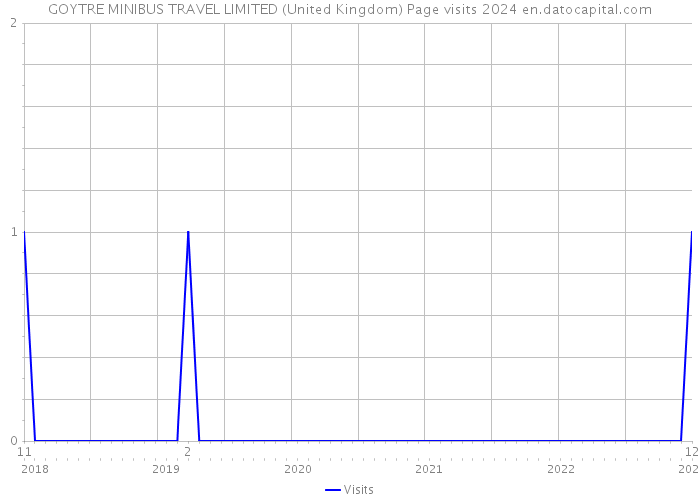 GOYTRE MINIBUS TRAVEL LIMITED (United Kingdom) Page visits 2024 