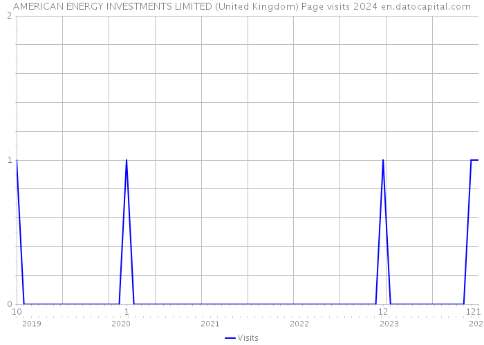 AMERICAN ENERGY INVESTMENTS LIMITED (United Kingdom) Page visits 2024 