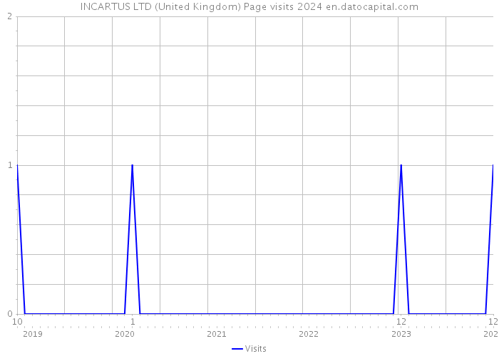 INCARTUS LTD (United Kingdom) Page visits 2024 