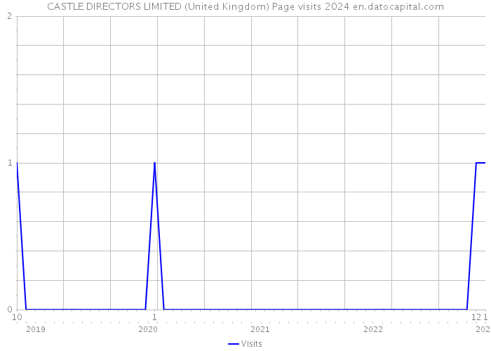 CASTLE DIRECTORS LIMITED (United Kingdom) Page visits 2024 
