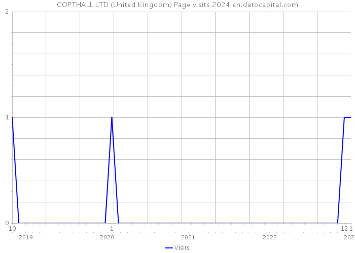 COPTHALL LTD (United Kingdom) Page visits 2024 