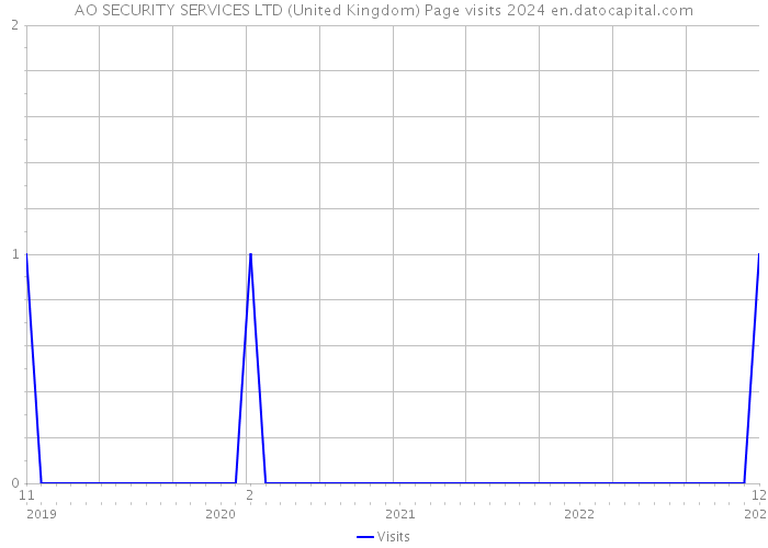 AO SECURITY SERVICES LTD (United Kingdom) Page visits 2024 
