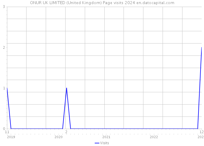 ONUR UK LIMITED (United Kingdom) Page visits 2024 
