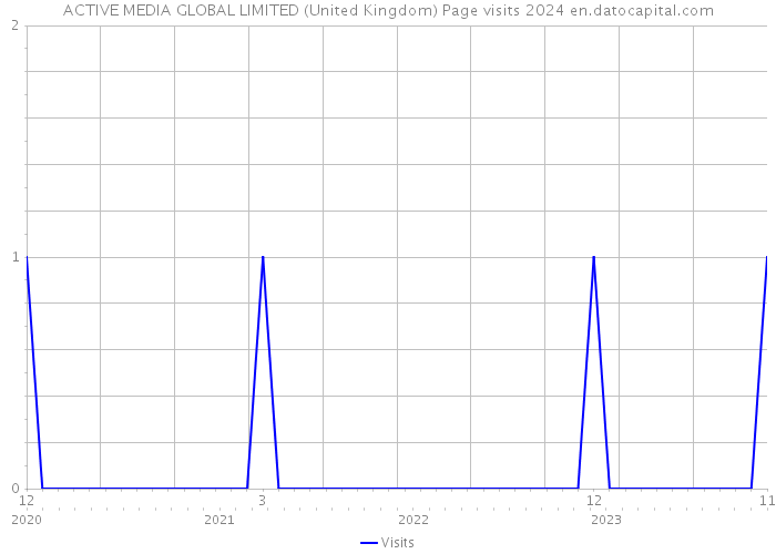 ACTIVE MEDIA GLOBAL LIMITED (United Kingdom) Page visits 2024 