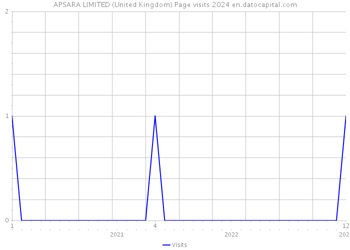 APSARA LIMITED (United Kingdom) Page visits 2024 